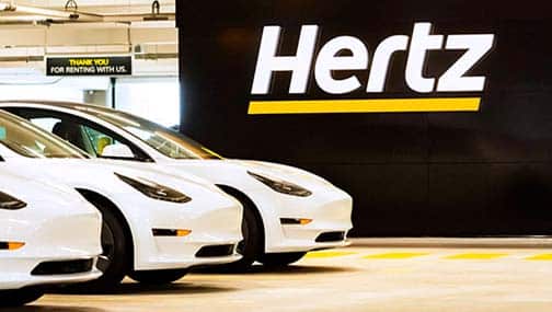 Cделка между Tesla и Hertz. Рост акций компаний.